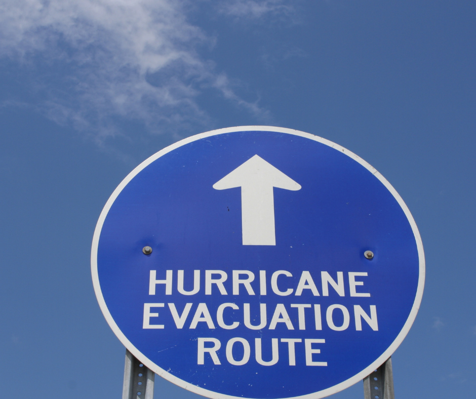 Hurricane Evacuation Route Sign Hurricane Evacuation Route Sign